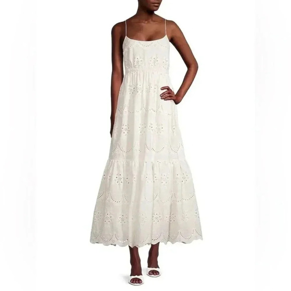 Tracey Reese Organic Eyelet & Laced Back Halter Dress NWT - Picture 11 of 13